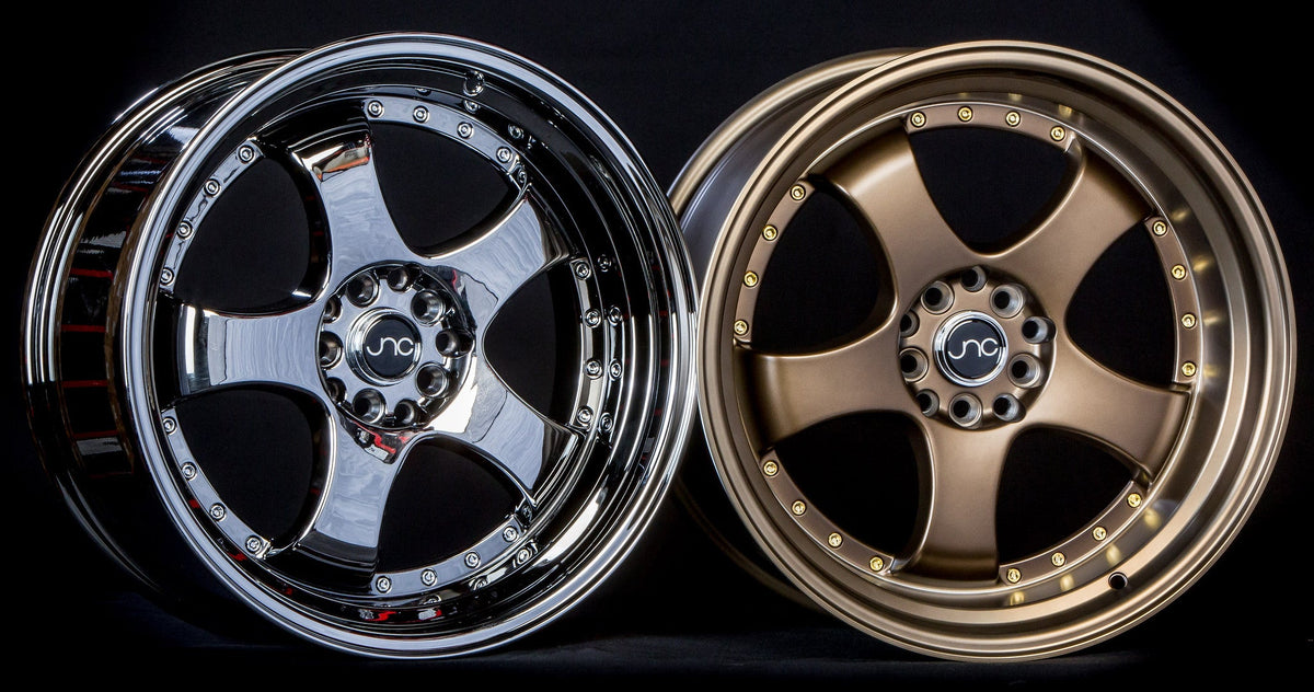 JNC017 Matte Bronze w/ Gold Rivets wheel