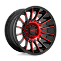 Moto Metal MO807 - GLOSS BLACK MACH W/ RED TINT