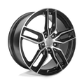 Performance Replicas PR160 - GLOSS BLACK W/ MACHINED SPOKES