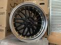 JNC005 Matte Black Machined Lip wheel